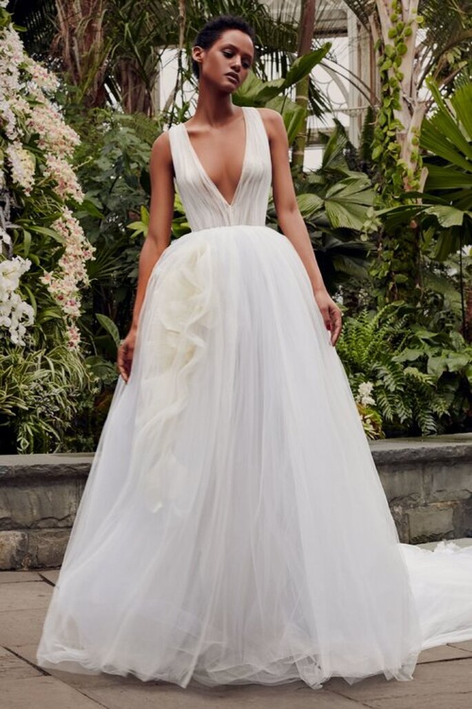 vestido minimalista de noiva